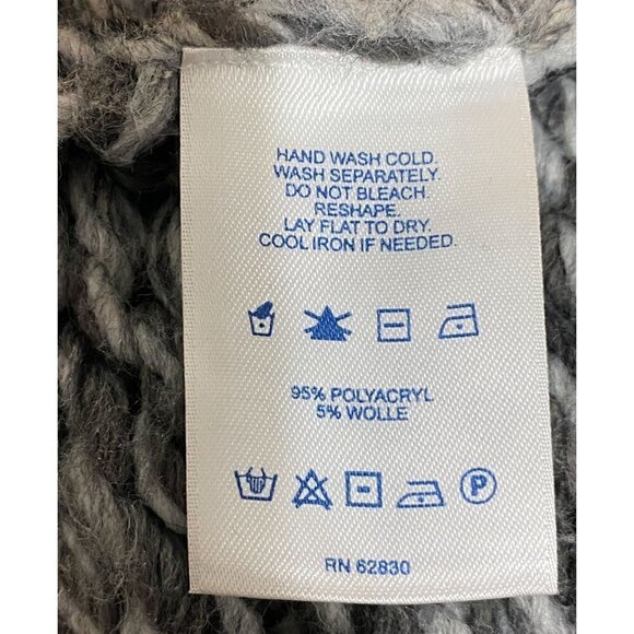 Land's End chunky knit marled cowl neck sweater, Size M - Picture 6 of 8